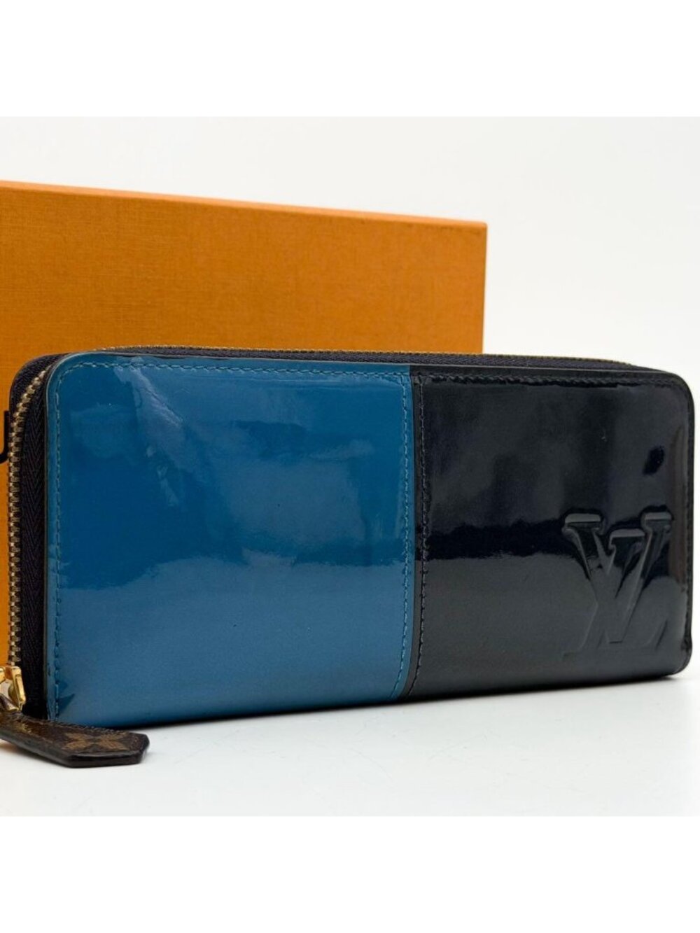 Louis Vuitton Portefeuille Miroir Vernis Blue Navy Wallet